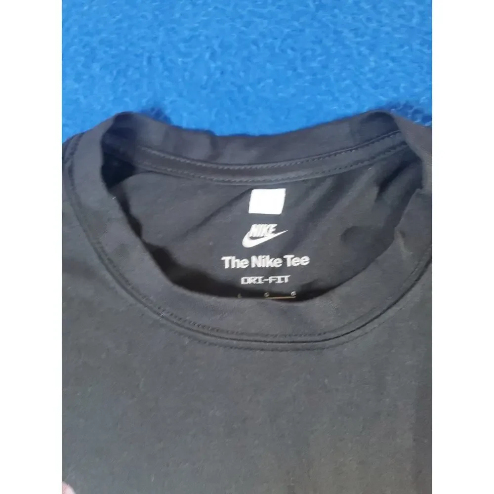Nike The Nike Tee Dri-fit Blavk T-Shirt Men's Size Large Video Raw Games